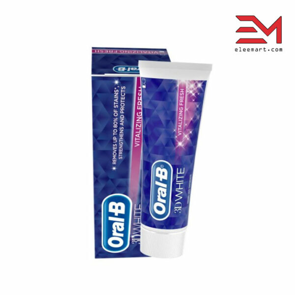 خمیر دندان سه کاره اورال بی مدل Oral-B 3D White