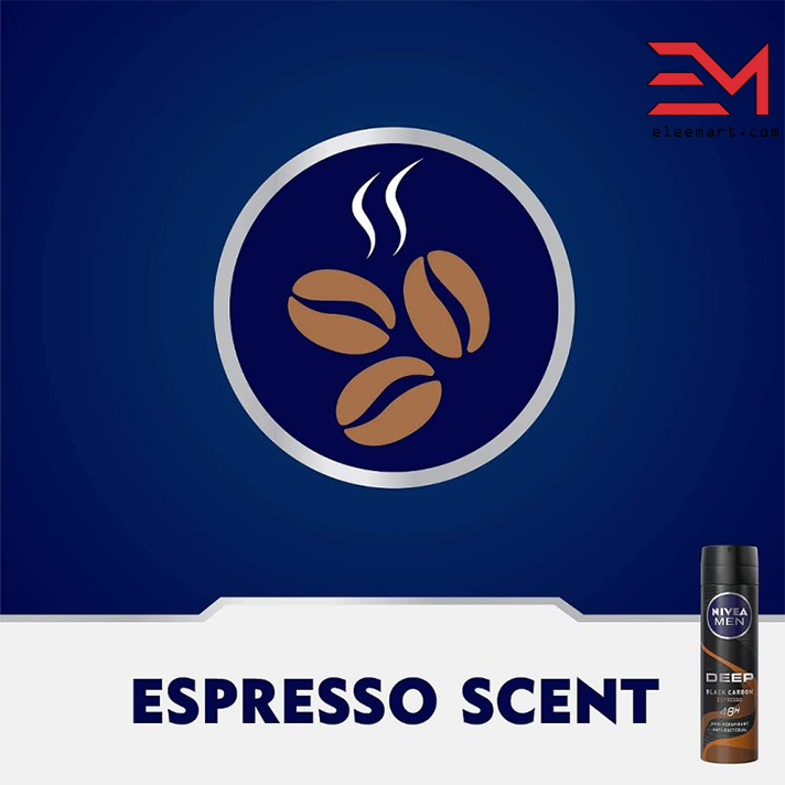 اسپری بدن مردانه نیوآ سری DEEP مدل BLACK CARBON ESPRESSO