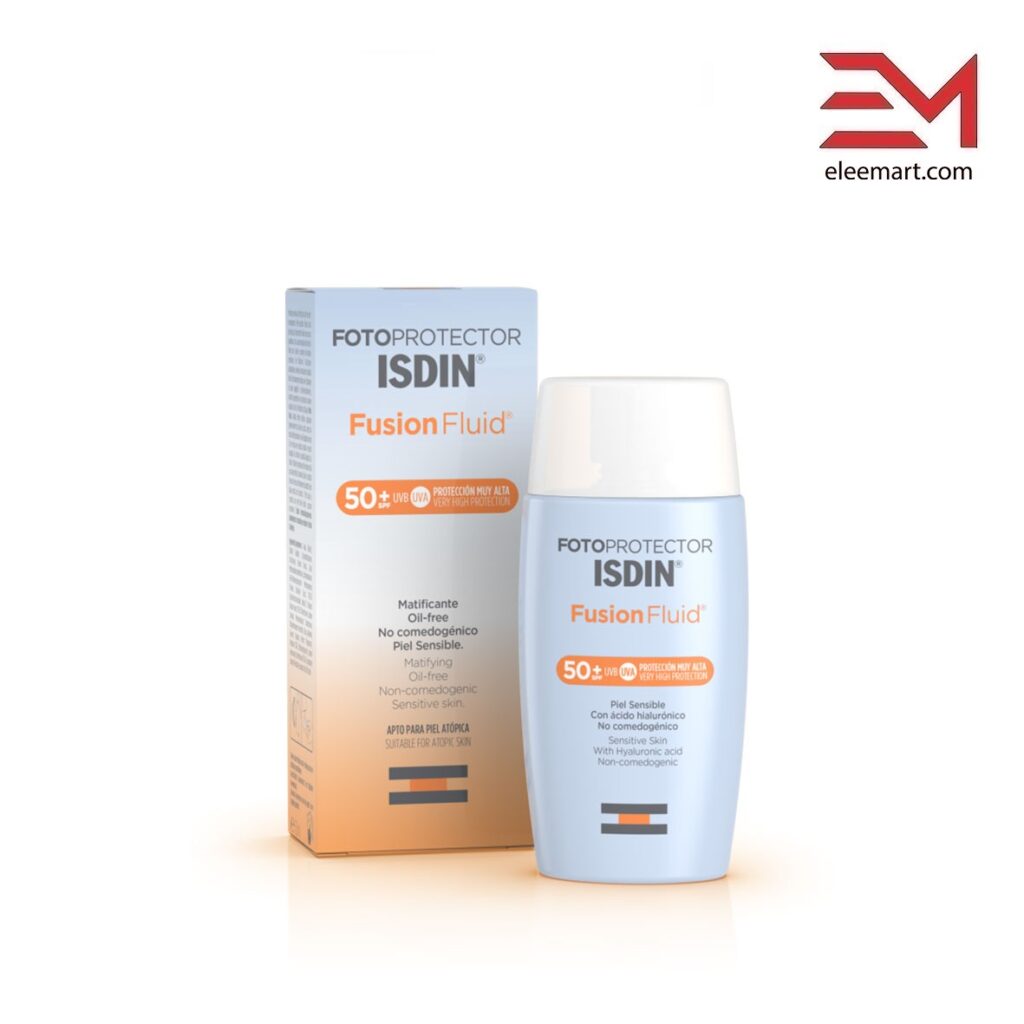 کرم ضد آفتاب پوست خشک و حساس ایزدین فیوژن فلویید Isdin Fusion Fluid SPF 50