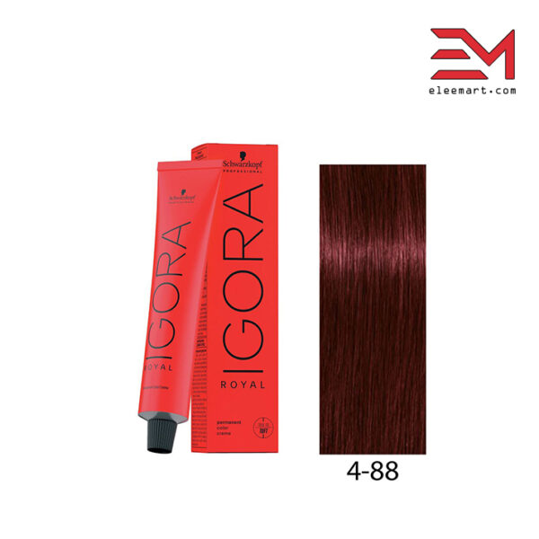 رنگ موی قرمز قوی ایگورا متوسط ایگورا 4.88 رویال Igora Royal 4-88