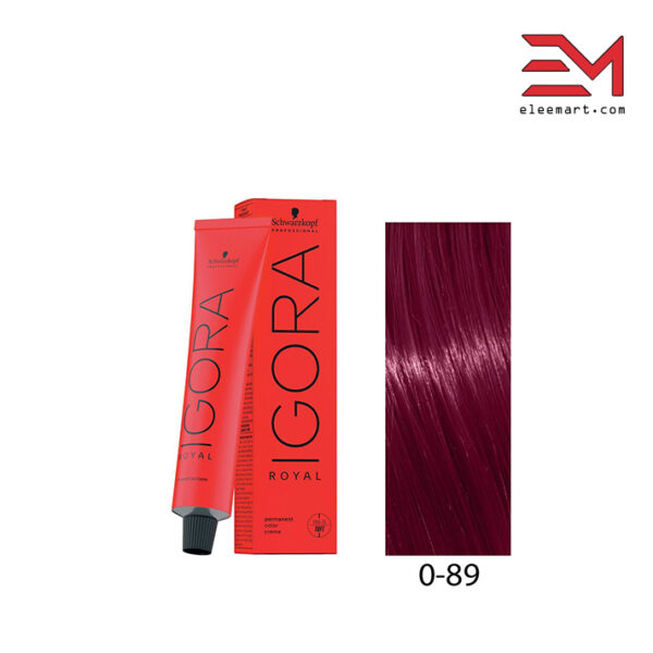 تشدید کننده رنگ قرمز بنفش ایگورا 0.89 رویال Igora Royal 0-89