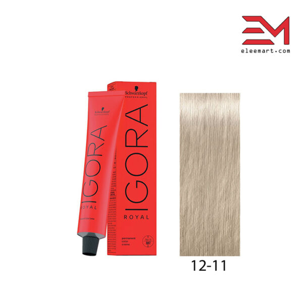 رنگ موی بلوند خاص خاکستری قوی ایگورا 12.11 رویال Igora Royal 12-11