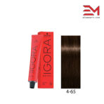 رنگ موی شکلاتی طلایی متوسط ایگورا 4.65 رویال Igora Royal 4-65