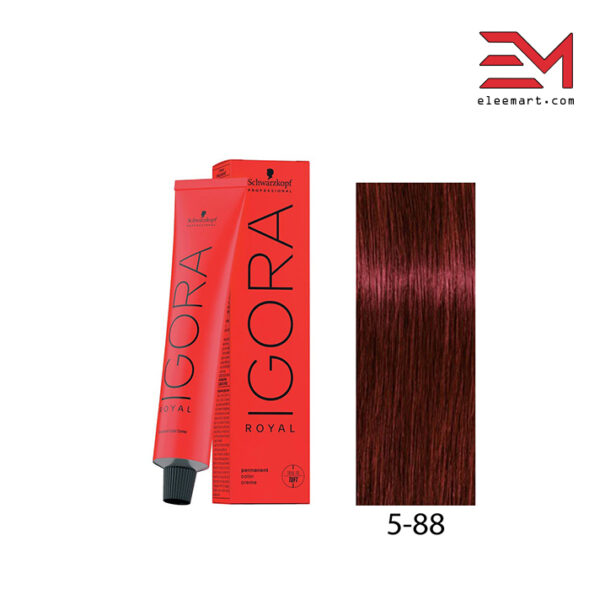 رنگ موی قرمز قوی روشن ایگورا 5.88 رویال Igora Royal 5-88