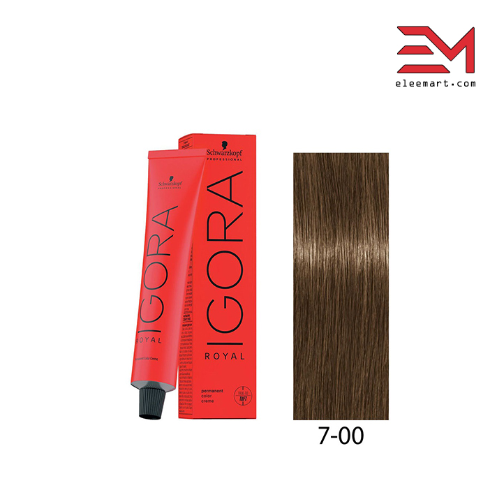 رنگ موی بلوند طبیعی قوی متوسط ایگورا رویال Igora Royal 7-00