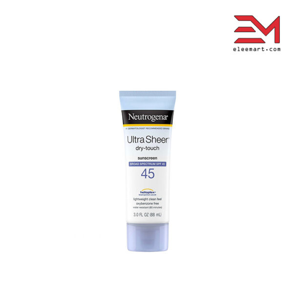 ضد آفتاب نوتروژینا بی رنگ مخصوص پوست خشک Ultra Sheer
