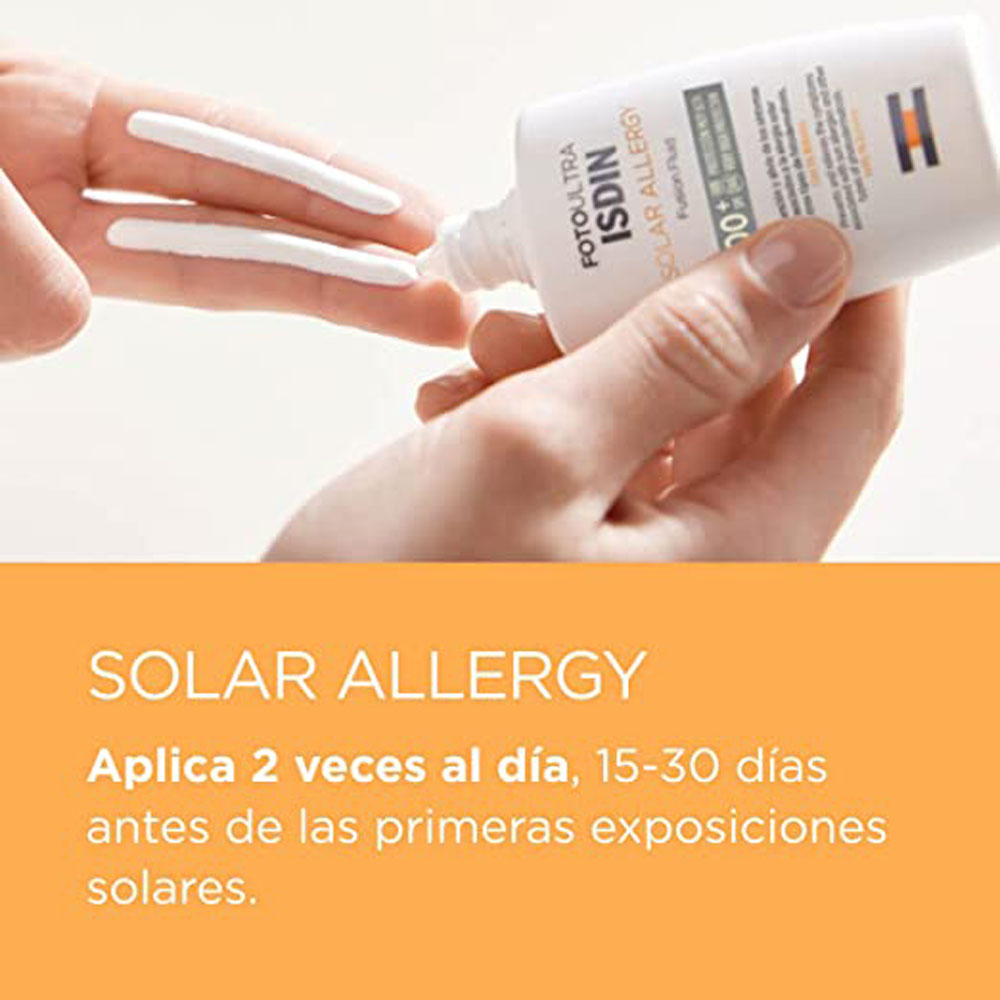 کرم ضد آفتاب سولار ایزدین بی رنگ Isdin Solar Allergy